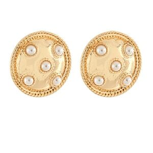 Chunky Pave Clip On Earrings